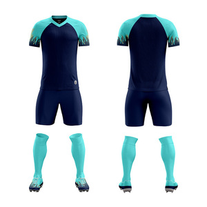 Maillots de football imprimés personnalisés à haute élasticité, respirants, à manches courtes, confortables pour l'été, adaptés aux longues séances d'exercice sportif - Product Image 1