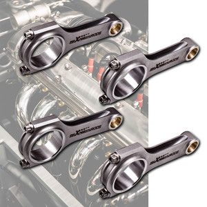 Nouveau <span class=keywords><strong>maXpeedingrods</strong></span> 4 PIÈCES Fogred H-beam Course Bielles pour Nissan Bluebird Silvia L18 Datsun 710 720 810 130.2mm - Product Image 4