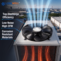 Produsen LONGWELL OEM Kipas Aksial Tekanan Tinggi EC Industri Sesuai ERP 350 IP67 Tahan Air untuk Pendinginan Pusat Data AI
