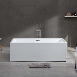 <span class=keywords><strong>Baignoire</strong></span> autoportante rectangulaire en acrylique pour 1 personne de conception originale d'usine Baignoires à remous - Product Image 3