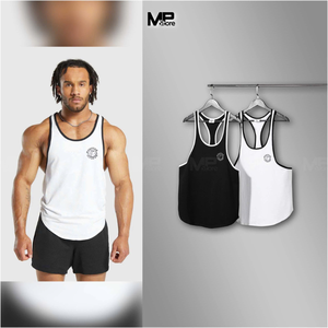 Vêtements de gym Débardeur pour hommes en coton surdimensionné respirant coupe ajustée personnalisation du fabricant du Vietnam - Product Image 2