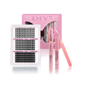 Kit <span class=keywords><strong>de</strong></span> <span class=keywords><strong>Pestañas</strong></span> Postizas en Racimo <span class=keywords><strong>de</strong></span> Larga Duración (14 Días), Curvatura C y D, Kit <span class=keywords><strong>de</strong></span> <span class=keywords><strong>Extensiones</strong></span> <span class=keywords><strong>de</strong></span> <span class=keywords><strong>Pestañas</strong></span> en Racimo, Kit <span class=keywords><strong>de</strong></span> <span class=keywords><strong>Pestañas</strong></span> en Racimo Personalizadas, Marca Privada - Product Image 1