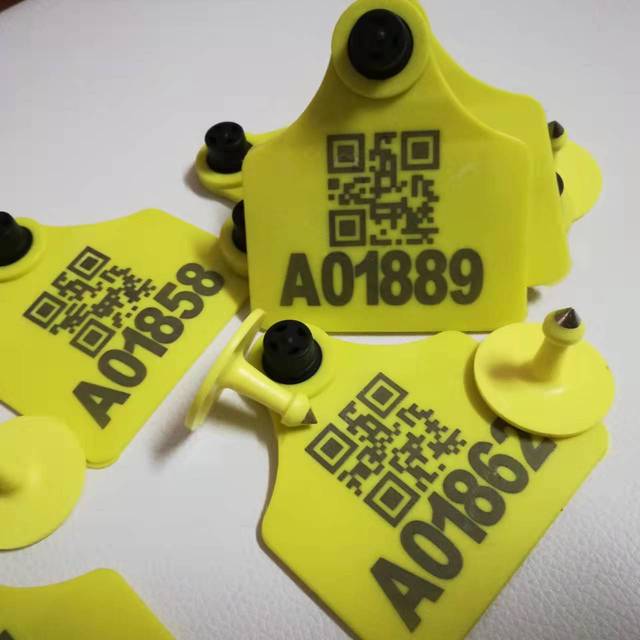 Long Range UHF RFID QR Code Animal Smart Ear Tags for Cattle Cow Sheep Pig