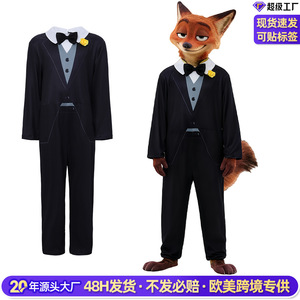 Disfraz de Cosplay de Nick Wilde de Zootopia, Traje Enterizo para Adultos, Juego de Rol de Anime, Invierno 2025, Europa, América, Sudeste Asiático - Product Image 4