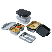 Boîtes à lunch de haute qualité Boîte à bento scolaire pour enfants Boîte à bento en acier inoxydable étanche réutilisable pour enfants Étudiant Enfant