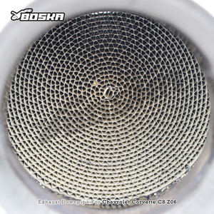 ท่อดาวน์ไปป์แบบกำหนดเอง High Flow Catted ขนาด 1.5 มม. สำหรับ Chevrolet CORVETTE C8 Z06 6.2L ปี 2019-2023 ยี่ห้อ BOSKA ผลิตจากสแตนเลส รับประกัน 3 ปี - Product Image 6