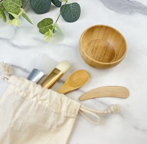 Новый Набор масок для лица, набор эко-бамбуковых масок, набор инструментов для смешивания косметических инструментов для смешивания глиняных масок - Product Image 2