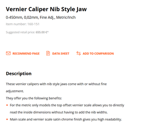 <span class=keywords><strong>เวอร์เนียร์</strong></span>คาลิปเปอร์ <span class=keywords><strong>MITUTOYO</strong></span> 160-151: ของแท้นำเข้า ช่วงการวัด: 0-450 มม. ใช้งานง่าย รับประกันคุณภาพ - Product Image 2
