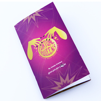 Cartes de tarot personnalisées avec impression dorée, bordure or rose, papier de haute qualité, avec boîte pour usage familial