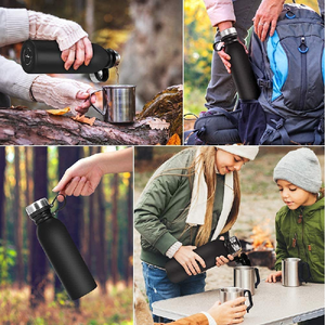 silverjet Stainless Steel Vacuum <b>Bottle</b> 350ml 500ml 600ml 750ml 1000ml Keep <b>Warm</b> Cold Portable Outdoor Travel Flask - Product Image 5