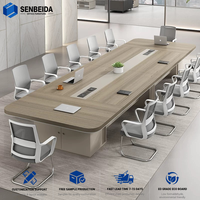 Tables de conférence en bois, ensembles de tables de conférence multi-personnes, grands bureaux de salle de conférence
