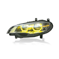 Ensemble de phares LED KGKB pour BMW X6 E71 2008-2013, mise à niveau haute performance, yeux d'ange bicolores, clignotants DRL, plug and play