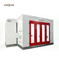 Cabine de peinture professionnelle certifiée CE avec système de récupération de chaleur, moteur IE3 à économie d'énergie, four de peinture haute efficacité