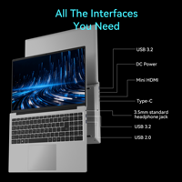 Laptop Bisnis Baru 16,1 Inci Intel I7-1060NG7 Quad Core Windows 11 16:10 512GB SSD DDR4 1920x1200 Panel IPS 60Hz Terintegrasi