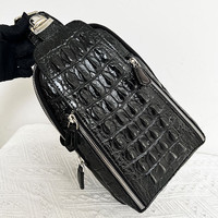 RC104 Petit sac à bandoulière personnalisé imperméable pour hommes pour téléphone en relief pour femmes Sacs de luxe en cuir de crocodile véritable