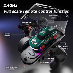 รถบังคับวิทยุขนาด 1/64 2.4G 4WD ความเร็วสูง รถดริฟท์ขนาดเล็ก รถแข่งตั้งโต๊ะ ขับเคลื่อนสี่ล้อ รุ่น GTR ของเล่นเด็กผู้ชาย - Product Image 3