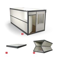 Maison conteneur mobile pliable en acier de 20 pieds, certifiée CE, design moderne, garage portable, maison à vendre Ray-Zen