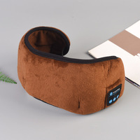 Masque pour les yeux sans fil 3D BT, casque stéréo pour dormir, casque avec caisson de basses, bandeau pour les yeux, masque pour les yeux à porter sur la tête pour dormir