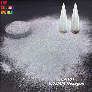 TCOWO 1/500 <span class=keywords><strong>Polvo</strong></span> de Purpurina Fina de 0.05mm a Granel, Pigmento Cosmético Hexagonal para Brillo Labial, Arte de Uñas, <span class=keywords><strong>Maquillaje</strong></span> y Manualidades con Resina - Product Image 3
