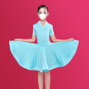 Traje de Baile de Salón para Niñas, Trajes de Baile Latino para Niños, Actuaciones, Competiciones, <span class=keywords><strong>Jazz</strong></span>, Disfraz Latino, Ropa Suave para Escenario - Product Image 6