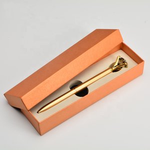 Luxury New Hot High Quality Pen Box Set Shining Diamond Decor Ball Pen With Box Metal Twist Pen
