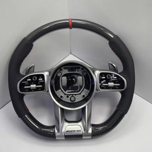Volant en fibre de carbone personnalisé pour Mercedes <span class=keywords><strong>Maybach</strong></span> S580 <span class=keywords><strong>S560</strong></span> S600 Classe S W222 W223 Classe C Design sportif Haute qualité - Product Image 1