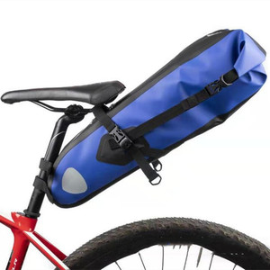 Bolsa Trasera para Bicicleta Az-402, Negra, Impermeable, Gran Capacidad, Correa Desmontable, para Bicicleta de Montaña y Carretera - Product Image 3