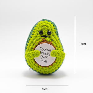 Los Adolescentes Hacen Muñecas de Ganchillo con Tarjetas Usando Energía Positiva, Pepinos, Papas, Frutas, Verduras y <span class=keywords><strong>Lana</strong></span> Hecha a Mano - Product Image 6