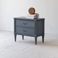 Poitrine maquillage printemps bleu en bois massif chambre à coucher commode blanc vintage ensembles