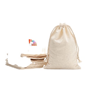 Bolsa de Algodón Personalizada con Cordón, Bolsa de Regalo de Algodón Orgánico, Bolsa de Embalaje para Joyería, Bolsa de Regalo Ecológica - Product Image 1
