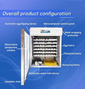 Incubadora de Huevos Totalmente Automática de Nuevo Diseño con Capacidad para 1000 Huevos, Máquina de Incubación Automática para Granjas - Product Image 3