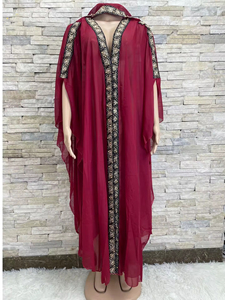 New Fashionable Muslim Hooded Ethnic Robe with Gold Trim, Breathable Women's Muslim <strong>Attire</strong> Middle East Dubai <strong>Turkey</strong> - Product Image 5