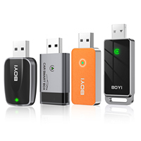 Dongle de jeu de voiture USB universel en cuir OEM ODM Adaptateur de carplay automatique sans fil pour Fiat 500 W205 Compatible avec Apple Carplay