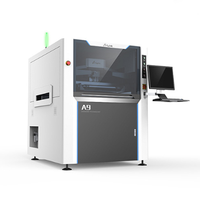 Impresora de Plantillas para PCB Inteligente y Totalmente Automática con Dos Cabezales de Impresión Motorizados, Impresora de Pasta de Soldar con Precisión de 0.02mm, A5