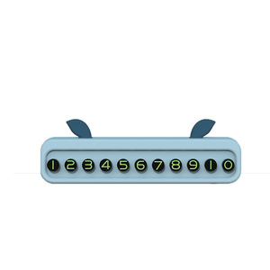 Temporary Parking Number Plate Detachable One Click Hide Plastic Car Relocation Sign Ivory White Evening Breeze Blue Ocean Green - Product Image 5