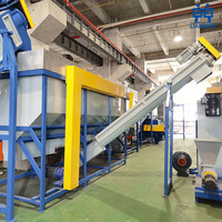 Línea de Lavado de Plástico Duro Industrial, Máquina de Reciclaje de Plástico Rígido HDPE PP