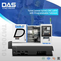 Torno de torreta DAS TM700-10 con contrapunto y función combinada de torneado y fresado CNC