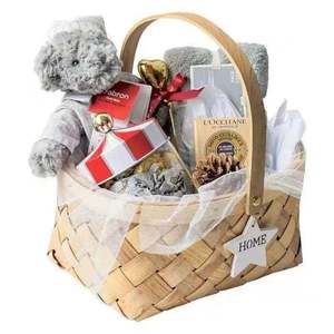 Handmade Rattan Woven <b>Basket</b> Rectangle Storage <b>Basket</b> For Plants And Gifts - Product Image 5