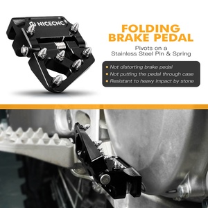 Piastra di punta del pedale del freno posteriore pieghevole NiceCNC per <span class=keywords><strong>Yamaha</strong></span> YZ250 YZ125 97-24 <span class=keywords><strong>YZ</strong></span> 125X <span class=keywords><strong>250F</strong></span> 250X 400F 426F WR250F WR400F WR426F - Product Image 3