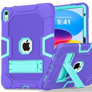Heavy Duty Rugged <strong>Tablette</strong> <strong>Case</strong> for iPad 10.9 Inch Shockproof Cover with Kickstand for iPad 10th Generation with Pen Holder - Product Image 6