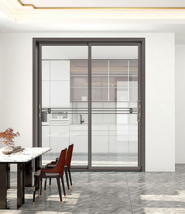 Maplemiles anti-ouragan Patio Impact 4 pistes Grand balcon extérieur en verre <span class=keywords><strong>Porte</strong></span> <span class=keywords><strong>coulissante</strong></span> en verre d'aluminium à rupture thermique - Product Image 4