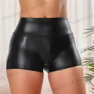 Produttori di abbigliamento personalizzato Shorts pantaloncini in pelle pantaloni in pelle donna Sexy Hot Pants Night Club