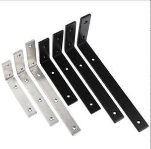 Support de fabrication de tôle Supports d'angle personnalisés en aluminium renforcé de métal à petit angle en forme de L - Product Image 4