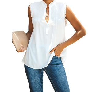 Ropa de Mujer, Camiseta sin Mangas, <span class=keywords><strong>Blusas</strong></span> <span class=keywords><strong>Rosas</strong></span> de Verano para Mujer - Product Image 4
