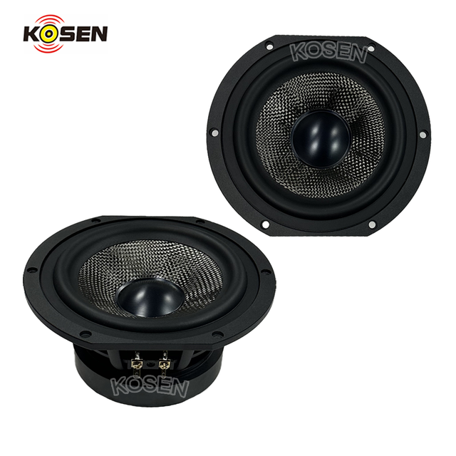 Factory HiFi 6.5 Inch Carbon Fiber Mid Woofer Speaker 4 or 6 or 8 Ohms Home Audio System Sound Quality 6.5" Mid Bass Driver
