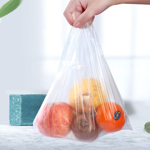 Bolsa de Plástico Personalizada con Logotipo para Comprar Alimentos, Frutas y Verduras, Bolsa de Plástico HDPE/LDPE Tipo Camiseta - Product Image 6