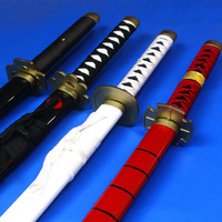 20 modèles d'épées d'anime très vendues, épées en bois de bambou, accessoires de cosplay Luffy Zoro, armes et armes réalistes
