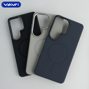 Чехол для телефона VAWI S009 из жидкого силикона с металлической рамкой для объектива для <span class=keywords><strong>Samsung</strong></span> S24 S25 S26 Ultra и iPhone, магнитный силиконовый чехол - Product Image 6