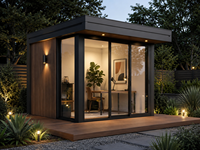 Skyacross Container Factory Maison Conteneur Modulaire Moderne Design Rectangulaire Préfabriquée Tiny House pour Bureau à Domicile Style Minimaliste