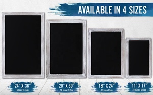 Tableau noir magnétique mural brun torréfié 18'' x 24'' avec craie et gomme pour restaurants, cafés et décoration intérieure - Product Image 6